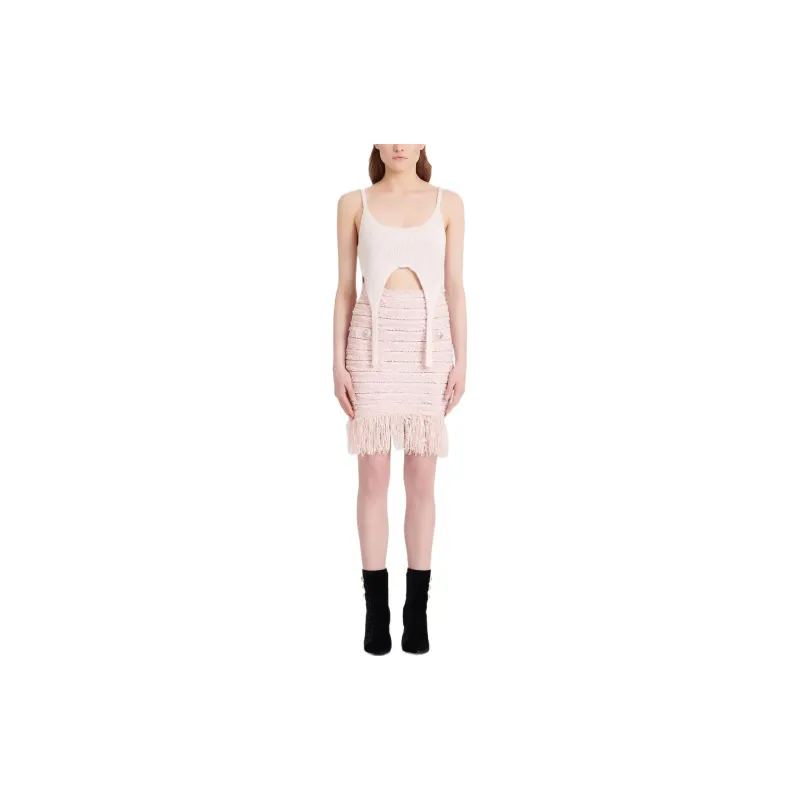 BALMAIN Tweed Pencil Skirt-1