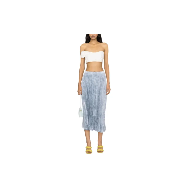 MICHAEL KORS SS24 Casual Long Skirts Women's Money Blue-1