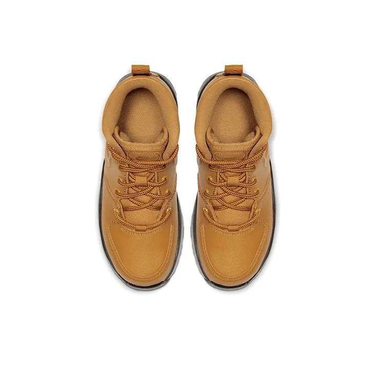 Nike Manoa Slip Resistant Cushioning Wear Resistant High Top Kids' Outdoor Shoes Wheat Children Aged 3 7 Years Old-3