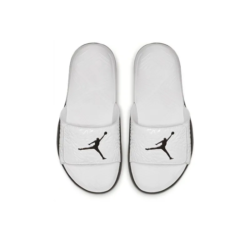Jordan Hydro 7 V2 Kids' Slippers Black Gray Teenagers-2
