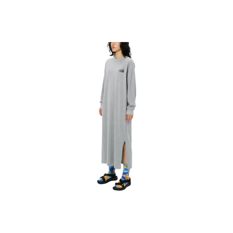 THE NORTH FACE Long Sleeved Dresses Women's Gray-5