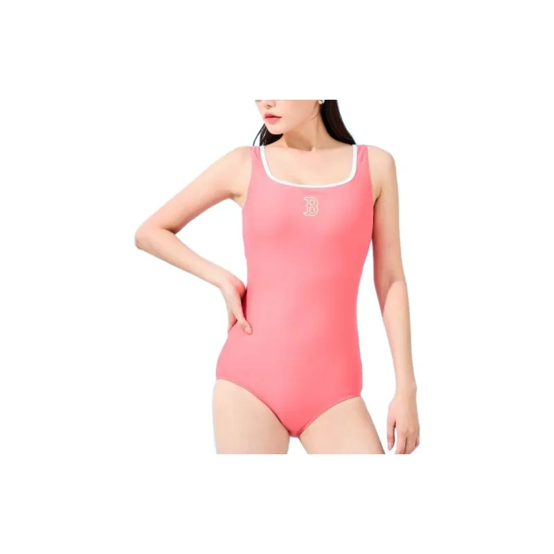 MLB One Piece Swimsuits Women's Pink-4