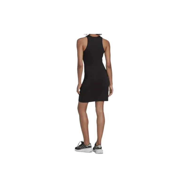 Adidas Adicolor Essentials Rib Tank Dress Sleeveless Dress Women's Black-4