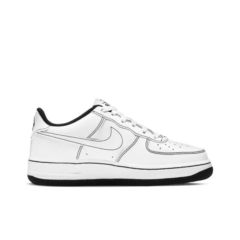 Nike Air Force 1 Low 07 Contrast Stitch White Black GS-1