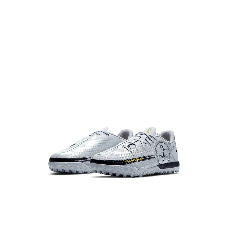 Nike Phantom GT Low Top Kids' Soccer Shoes Gray Silver Black Kids'-2
