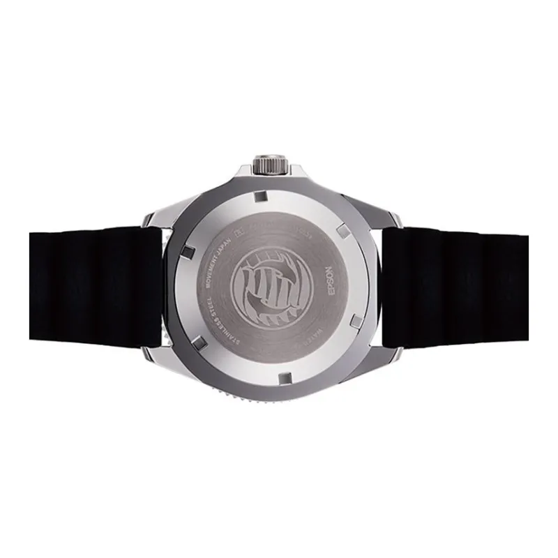 ORIENT Automatic Mechanical Movement Rubber Strap Watch Men's Watches Black Dial-3