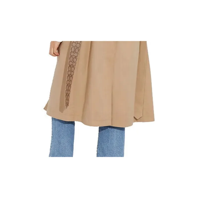 COACH FW23 Trench Coat Women's Brown-2