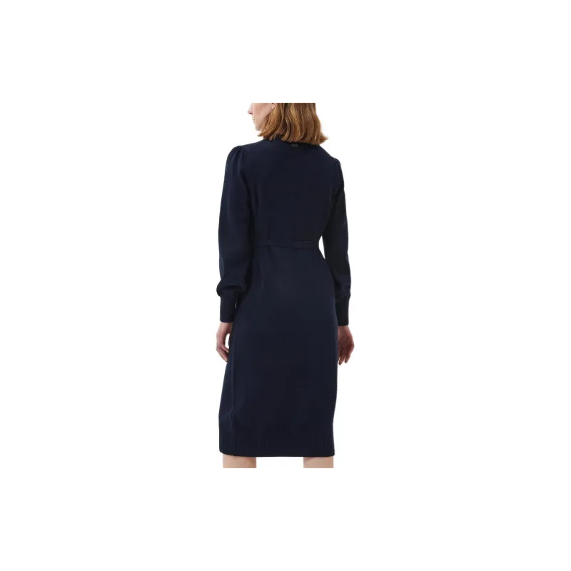 BARBOUR Perch Knitted Midi Dress Long-Sleeved Dresses Women's Navy Blue-2
