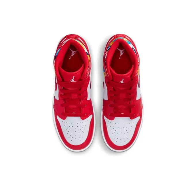 Jordan 1 Mid Barcelona Sweater Red Patent GS-3