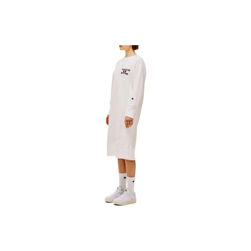 Champion Long Sleeved Dresses Women's White-4