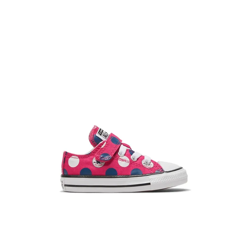 Converse Chuck Taylor All Star 1V Anti-Slip Wear-Resistant Low-Top Canvas Shoes Pink Infant And Toddler-1