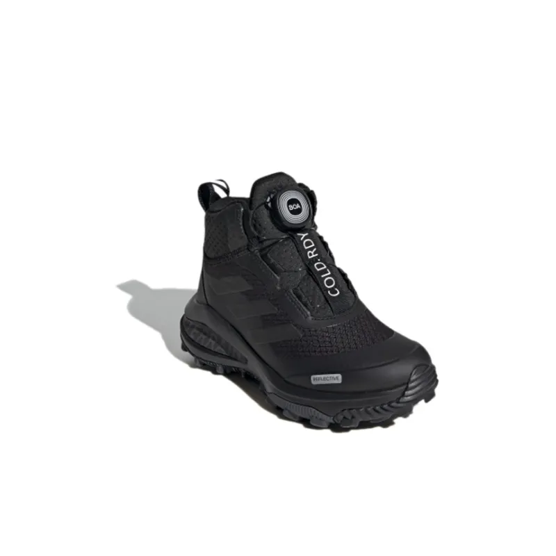 Adidas Fortarun Boa Atr Btw K Anti Slip Wear Resistant Mid Top Kids' Outdoor Shoes Black Kids'-2