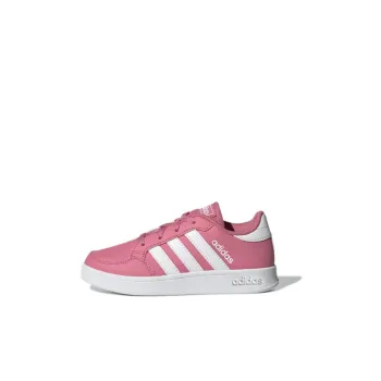 Adidas Neo Breaknet Anti Slip Wear Resistant Low Top Kids' Skateboarding Shoes Pink White Kids'