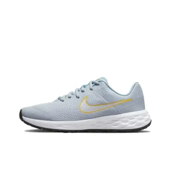 Nike REVOLUTION 6 Slip Resistant Cushioning Wear Resistant Breathable Low Top Kids' Running Shoes Blue Teenagers