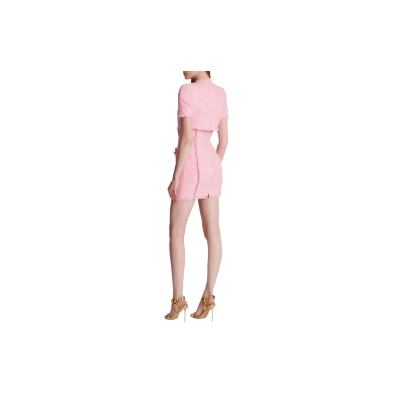 BALMAIN SS24 Jackets Coats Women's Pink-2