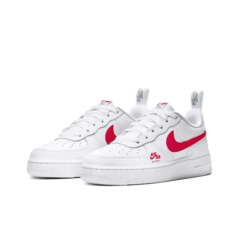 Nike Air Force 1 Low 07 White University Red GS-2