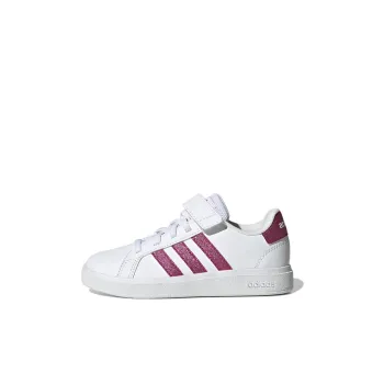Adidas Neo GRAND COURT K Anti Slip Wear Resistant Low Top Kids' Skateboarding Shoes White Kids'