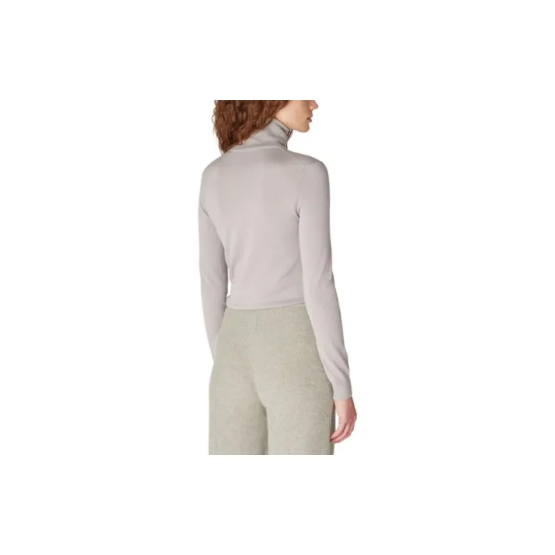 Loro Piana Neo Piuma Turtleneck Sweater Women's Gray-3