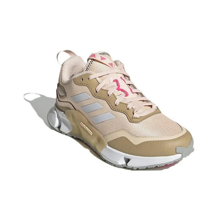 Adidas Climawarm 1.0 Anti Slip Wear Resistant Low Top Kids' Running Shoes Beige Gold Teenagers-2