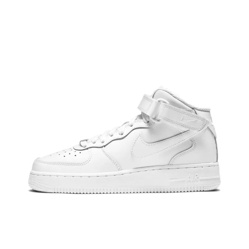 Nike Air Force 1 Mid LE Triple White GS-0