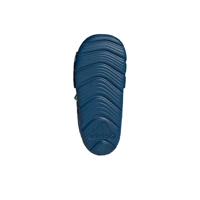 Adidas Altaswim Slip Resistant Anti Kick Low Top Toddler Shoes Blue Green Infant And Toddler-5