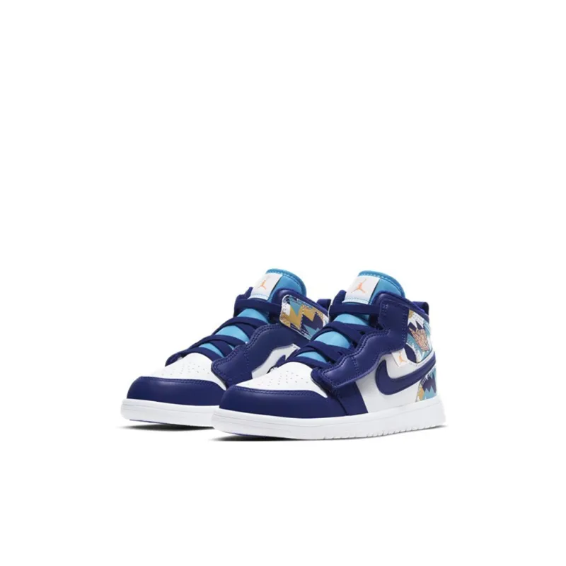 Jordan 1 Mid ALT PS White Blue-2