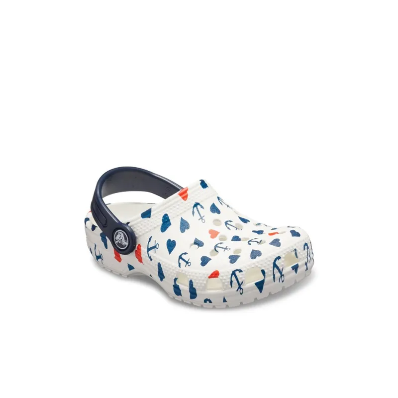 Crocs Classic Children's Sandals White Blue Kids'-2