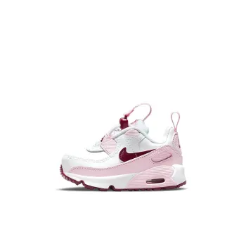 Nike Air Max 90 Toggle Low Top Toddler Shoes White Red Pink Infant And Toddler