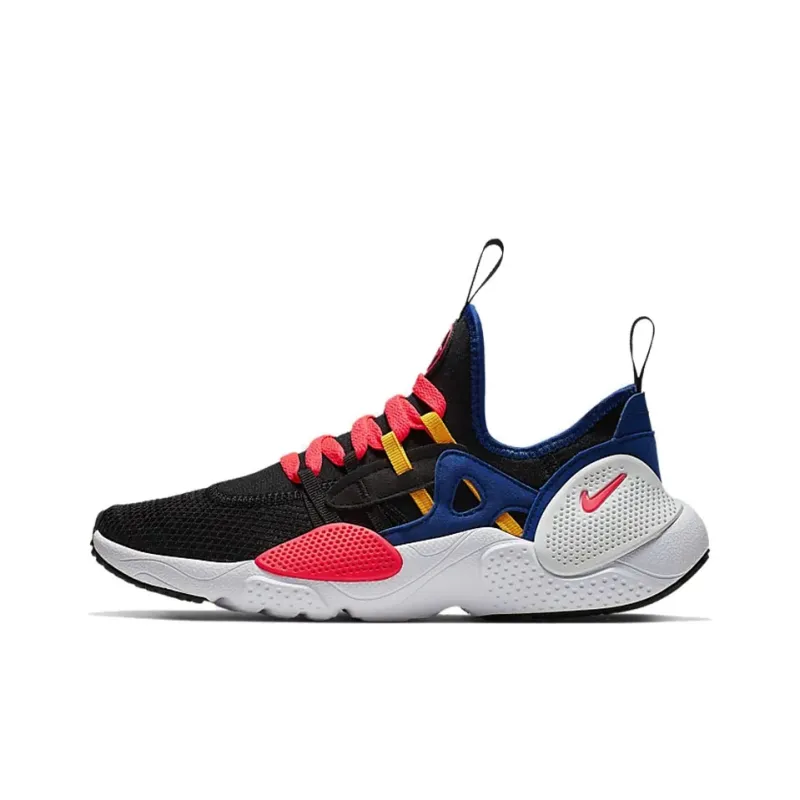 Nike Huarache E.D.G.E. TXT Slip-Resistant Lightweight Cushioning Low-Top Kids' Running Shoes Black Pink Teenagers-0