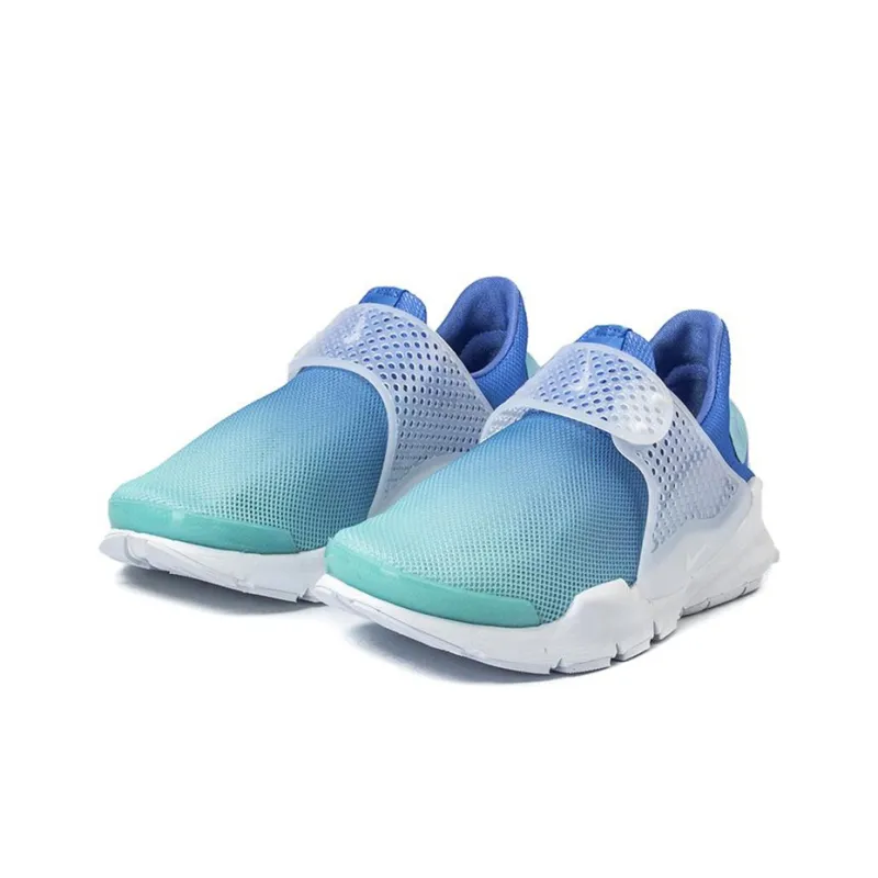 Nike Sock Dart Cushioning And Breathable Low Top Kids Lifestyle Shoes Gradient Blue Teenagers-2