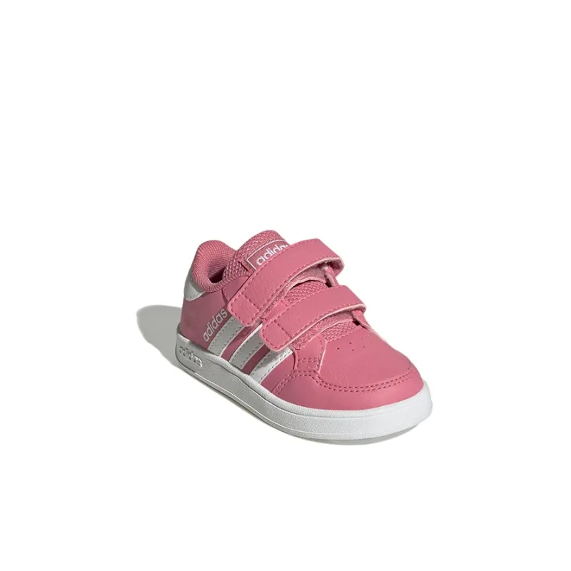 Adidas Neo Breaknet Abrasion Resistant Low Top Toddler Shoes Pink Infant And Toddler-2