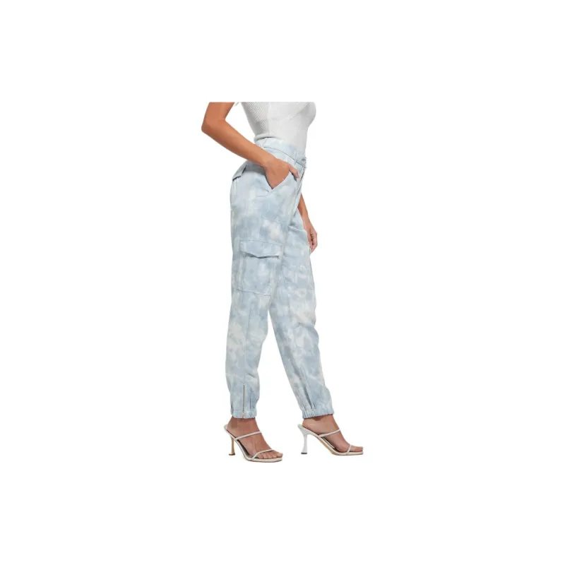 GUESS Bowie Cargo Chino Pants Cargo Pants Women's Blue-3