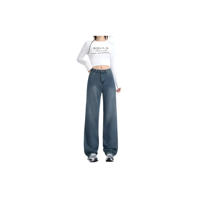 Kazakhstan Jeans Women's Vintage Blue-2