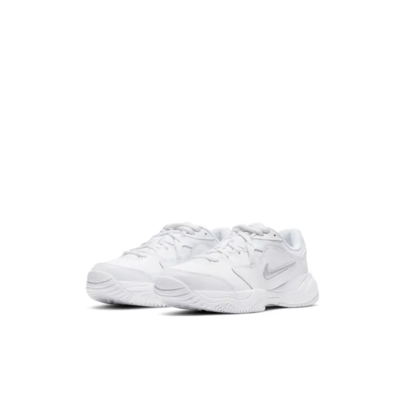 Nike Court Lite 2 Abrasion Resistant Low Top Kids' Training Shoes White Kids'-2