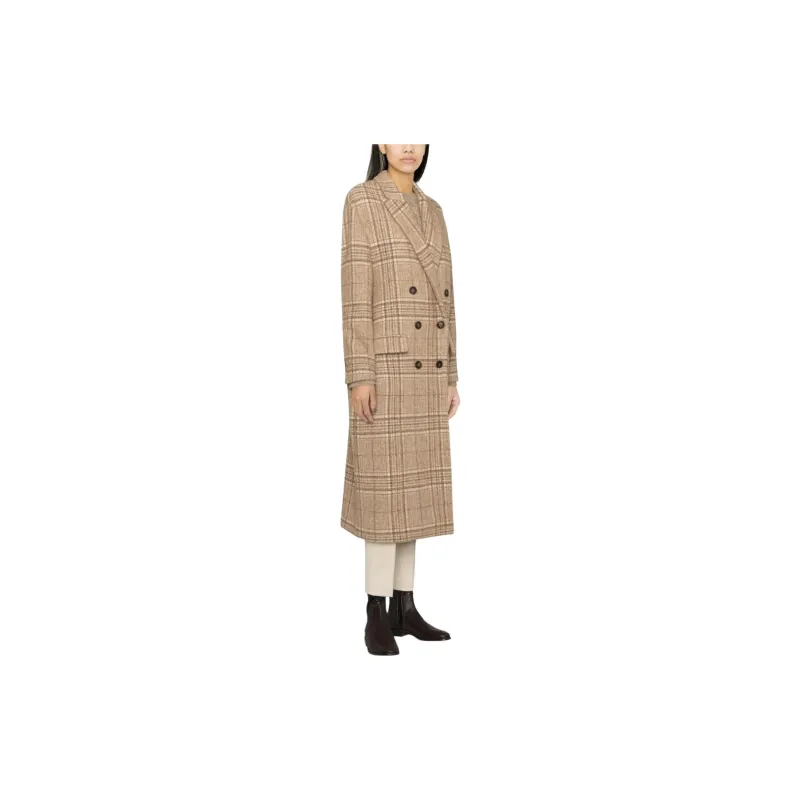 Brunello Cucinelli Checkered Buttoned Coat-3