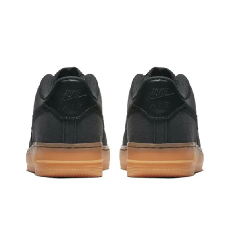 Nike Air Force 1 Anti Slip And Wear Resistant Balance Low Top Kids' Skateboarding Shoes Gray Teenagers-4