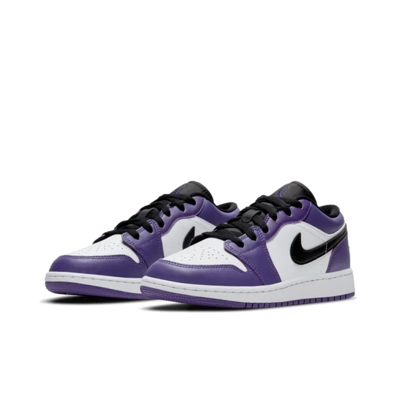 Jordan 1 Low Court Purple White GS-2