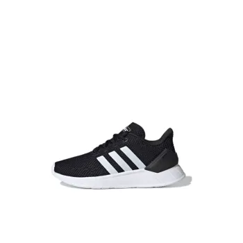 Adidas Neo QUESTAR FLOW Nxt K Breathable Lightweight And Wear Resistant Low Top Kids' Running Shoes Black White Kids'