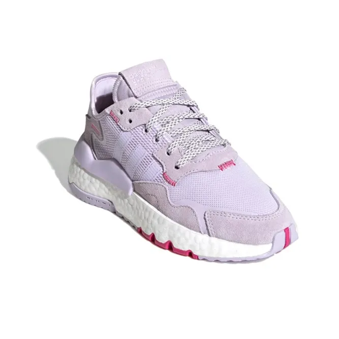 Adidas Originals Nite Jogger Cushioning Wear Resistant Kids Lifestyle Shoes Light Purple Teenagers-2