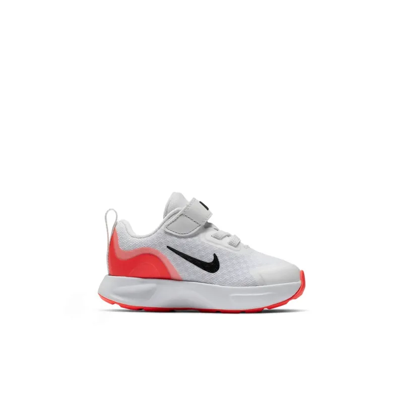 Nike Wearallday Slip Resistant Cushioning Low Top Running Shoes White Red Black Infant And Toddler-1