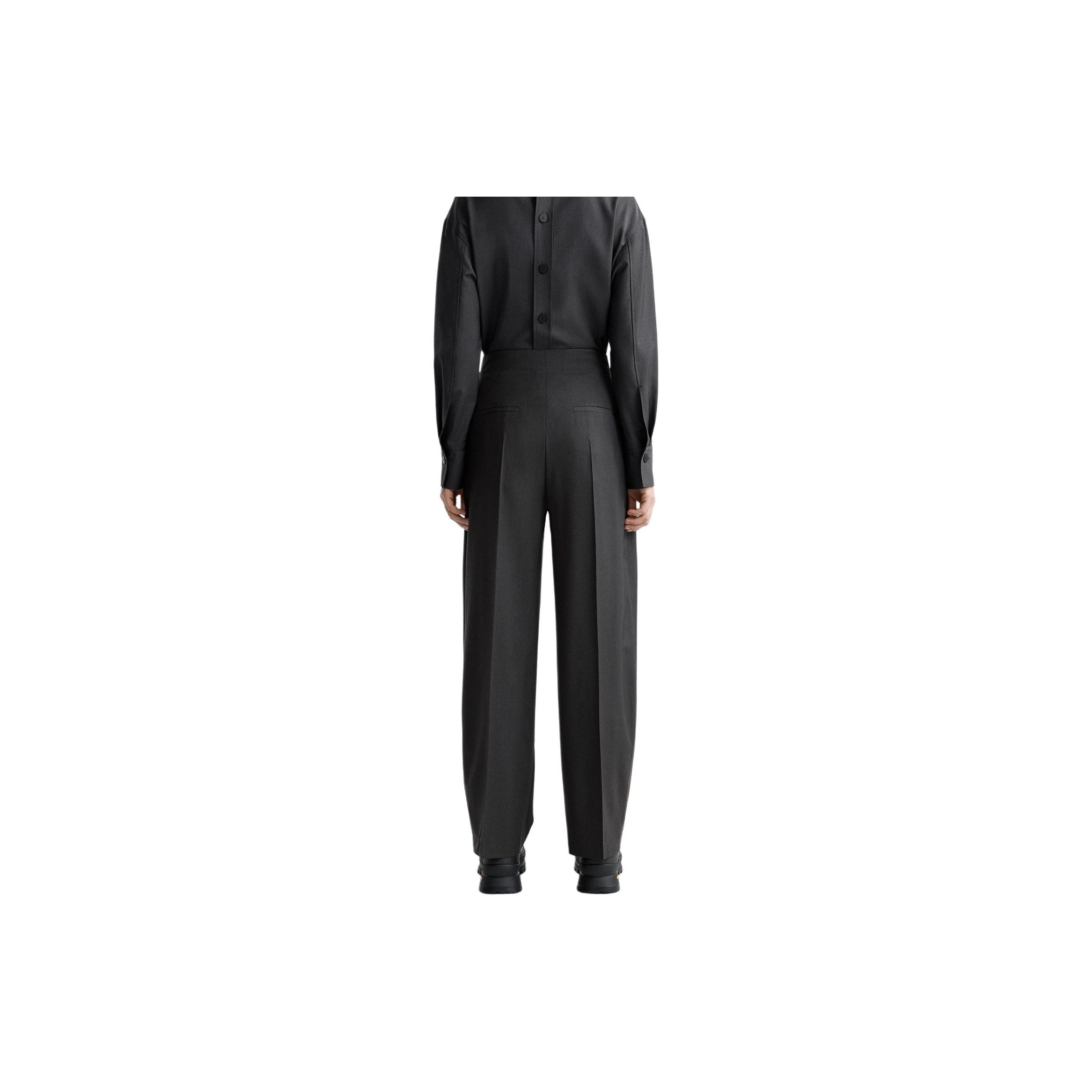 Studio Nicholson X ZARA Suit Trousers Women's Dark Gray - POIZON Studio Nicholson X ZARA Suit Trousers Women's Dark Gray - POIZON