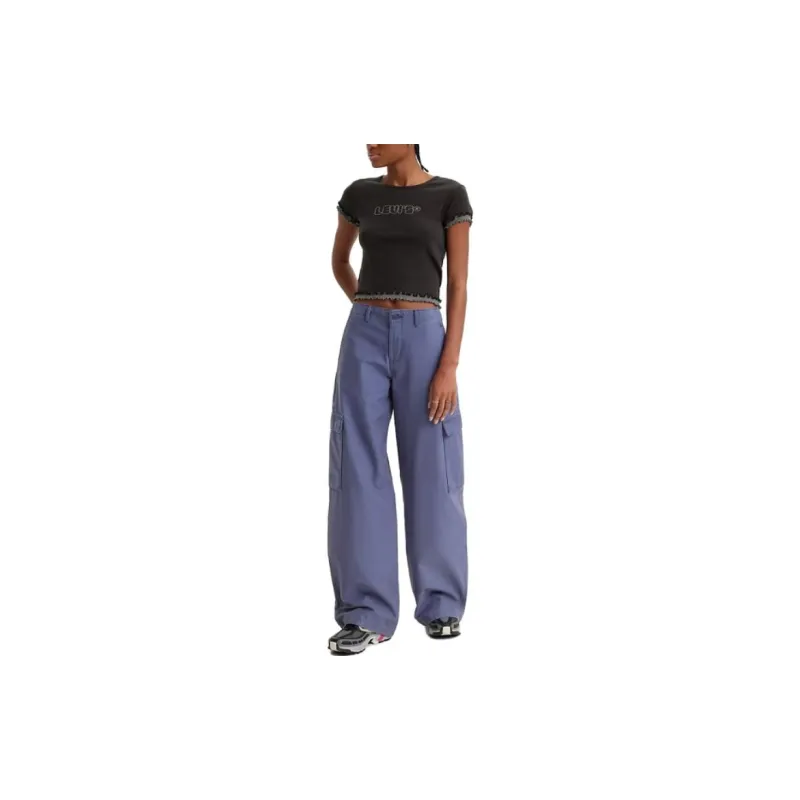 Levis Cargo Pants Women's Purple-2