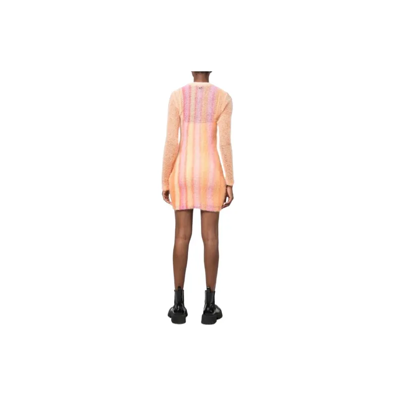 DIESEL Long Sleeved Dresses Women's Orange-3