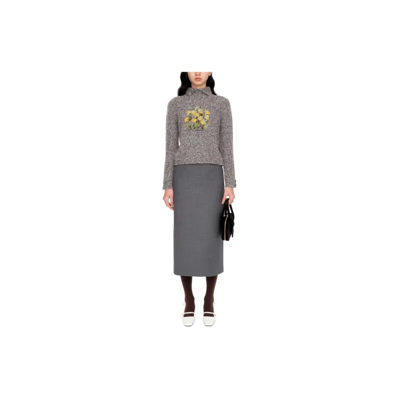 SHUSHU/TONG Intarsia knit Sweater-1