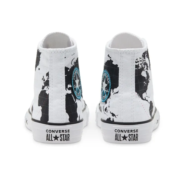 Converse Chuck Taylor All Star High GS 'Geography Class - White Black'-4