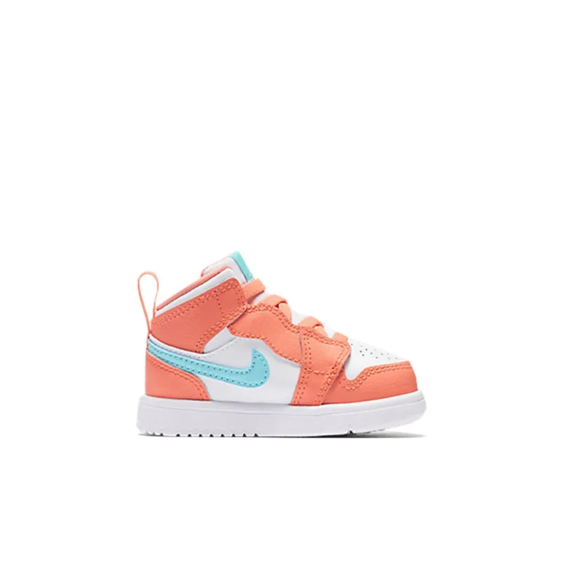 Jordan Air Jordan 1 Cushioning Support Mid Top Toddler Shoes Sweet Orange Ice Cream Infant And Toddler-1