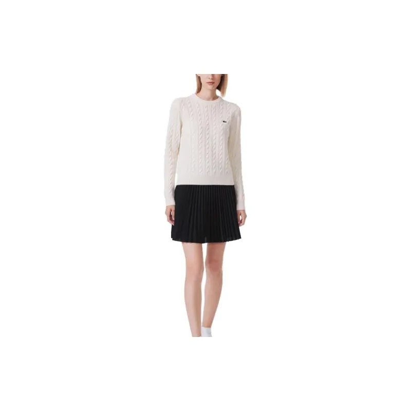 LACOSTE Casual Short Skirts Women's Black-3