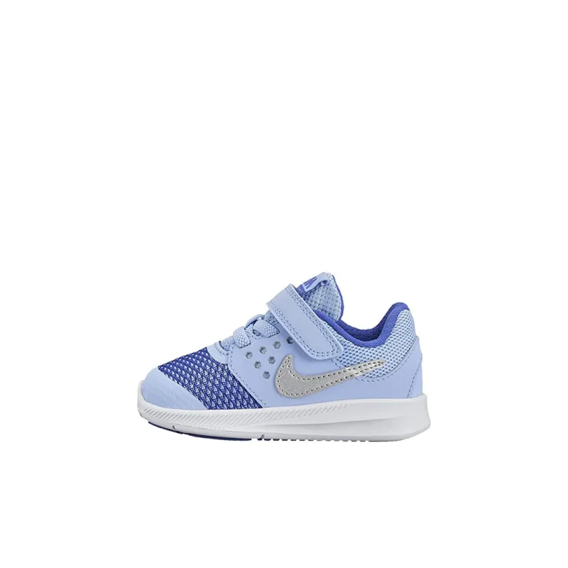 Nike Downshifter 7 Slip Resistant Cushioning And Breathable Low Top Toddler Shoes Blue White Infant And Toddler-0