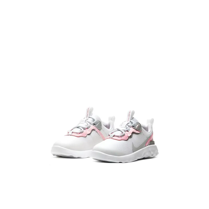 Nike React Element 55 Low Top Running Shoes Gray Pink Infant And Toddler-2