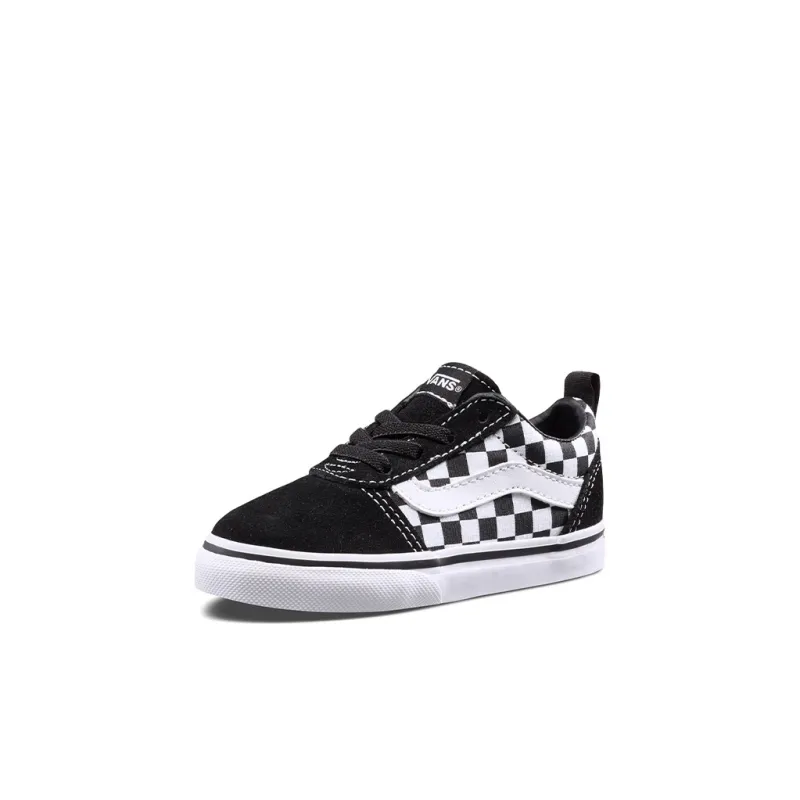 Vans Slip on Series Anti Slip Wear Resistant Low Top Skateboard Shoes Black White Checkerboard Infant And Toddler-1